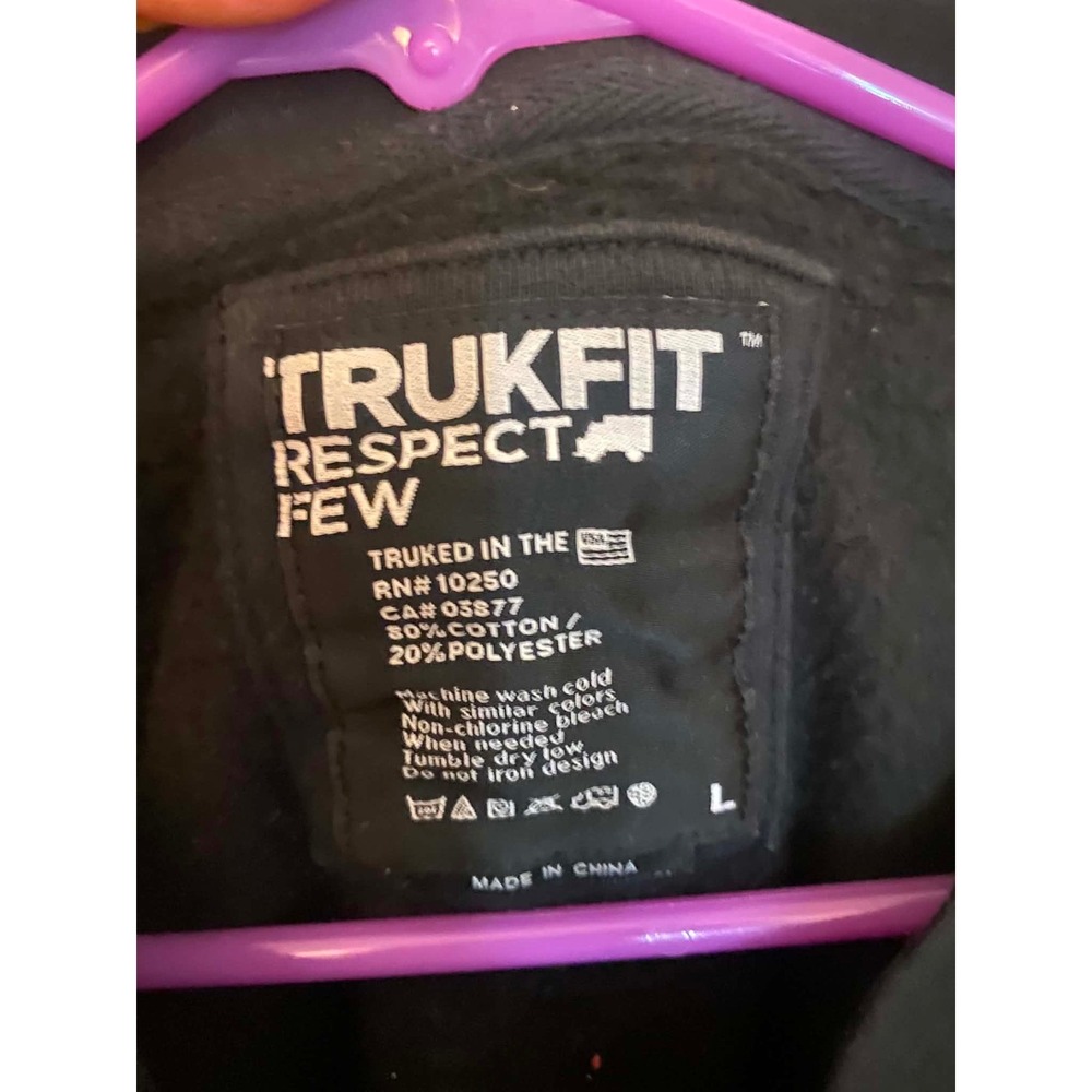 Trukfit Mens Respect Few Crewneck Sweatshirt Black Lime Green Logo Graphic Large - Picture 6 of 8